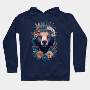 Bear flowers vintage Hoodie